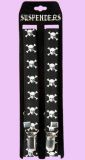 black skull Suspenders