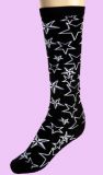 black stars Knee Socks