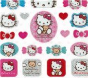 Hello Kitty Glitter Sticker Lollipop