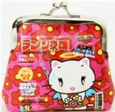 pink Tenshi Neko Wallet Flowers