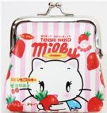 striped Tenshi Neko Wallet Strawberries