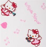 white Hello Kitty Fabric angel with harp Sanrio 0.5m