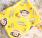 gelber Affen Stoff mit Herzen Happy Monkey 0,5m