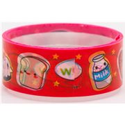 Deco Tape kawaii cute food with faces orange