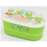 Gr�ne Bento Box Frosch Familie Kawaii Dose