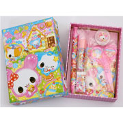 Kamio cute stationery set pencil scissors notepad box