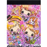 Kamio Mini Notizblock M�dchen Band kawaii Japan