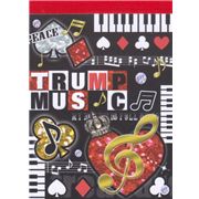 Kamio mini Memo Pad music glitter heart Japan kawaii