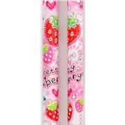 Kamio red crayon strawberries glitter heart Japan