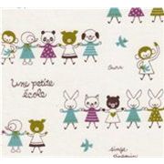 Cute Animal Kids Kokka fabric from Japan kawaii half yard