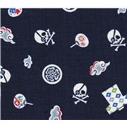 Japanese Tradition Skulls Kokka Fabric Japan half yard