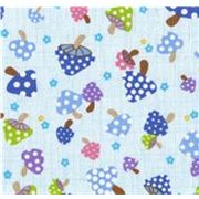 Toadstool mushroom Kokka Fabric from Japan half yard