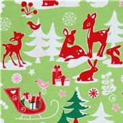 Michael Miller fabric Yule Critters deer Christmas