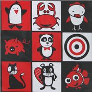 Michael Miller laminate fabric First Sight cute animals