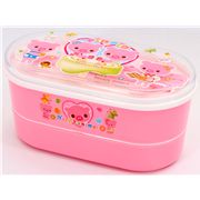 Pinke Bento Box Schweinchen Familie Kawaii Dose