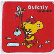 Swimmer kawaii red towel bear butterfly