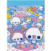 blue Kamio mini Memo Pad soap bubbles kawaii Japan