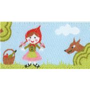 blue Little Red Riding Hood fabric tape wolf kawaii