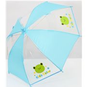 blauer Regenschirm mit Frosch aus Japan s�ss