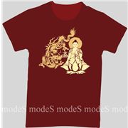 red CubicEx T-shirt *Buddha Dragon* size M
