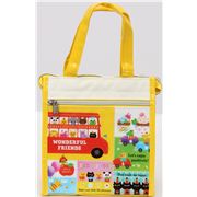 cute animals lunch bag red bus Japan kawaii