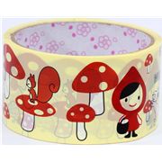 cute big Little Red Riding Hood Deco Tape toadstool