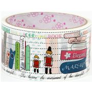 cute big books Deco Tape with stationery