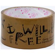 cute big brown Deco Tape hand drawing kawaii