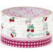 cute big strawberries Deco Tape with decoration