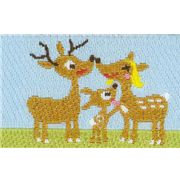 cute deer family fabric tape hedgehog toadstool kawaii