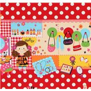 cute girls Kokka Japanese Fabric polka dots