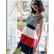 cute kawaii navy dress