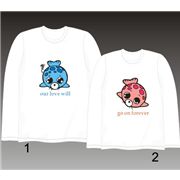 cute long shirt sweater seal white kawaii XL