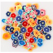 s�sse Miniatur Blumen Polymer Ton Scheiben 10 St�ck