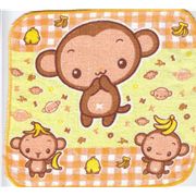 cute monkey face towel with banana