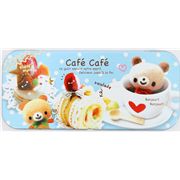 cute pencil case Cafe Bear cake Kamio tin can
