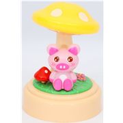 cute piggy nightstand lamp toadstool kawaii