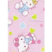 pink cute fabric with Hello Kitty and teddy bear 0.5m