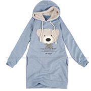 s�sser Teddy B�r kawaii Pullover Hoodie blau