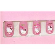 pink Hello Kitty artificial nails 20 pieces