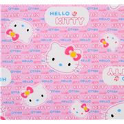 pink Hello Kitty fabric with big Hello Kitty heads