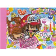 pink Kamio mini Memo Pad couple in amusement park cute