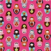 pinker Matroschka Kokka Oxfordstoff kawaii aus Japan