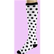 white polka dots Knee Socks