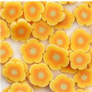 s�sse kawaii gelbe mini Blumen Ton Scheiben 10 St�ck