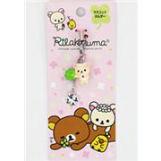 San-X kawaii cellphone strap Korilakkuma cloverleaf