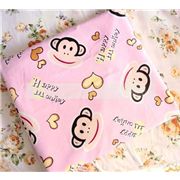 rosy monkeys Fabric with hearts Happy Monkey 0.5m