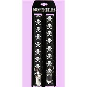 black skulls Suspenders