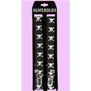 black skull Suspenders