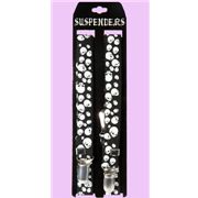 black skulls Suspenders